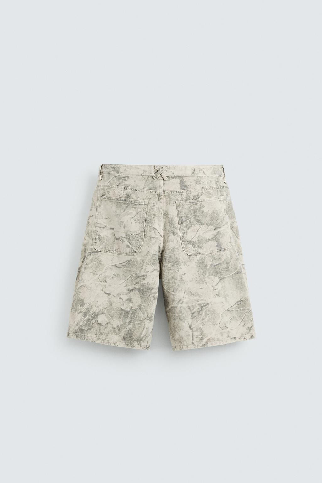 ABSTRACT PRINT RELAXED FIT BERMUDA SHORTS - Zara фото 11