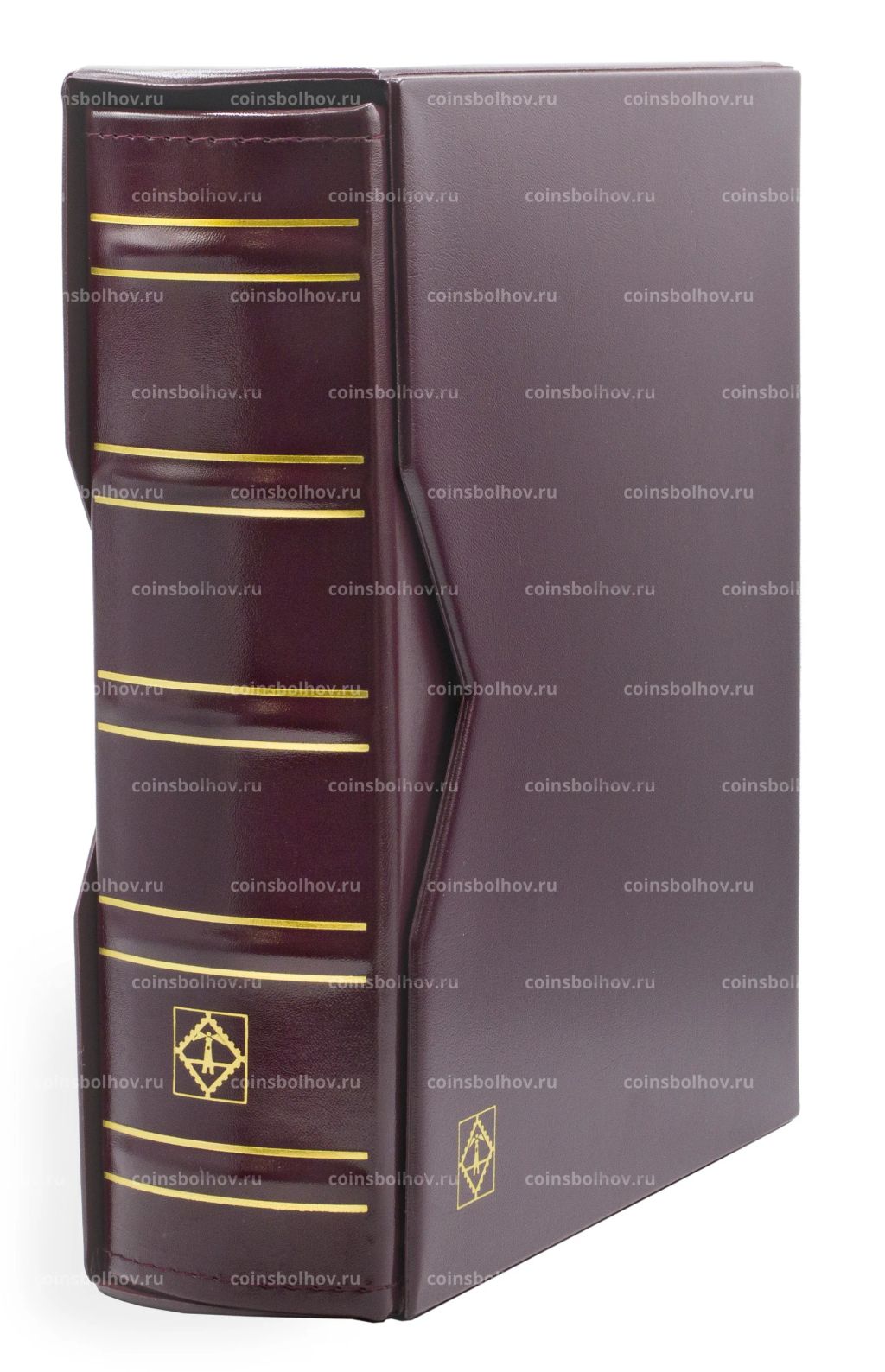 Альбом для монет без листов c защитным шубером формат Optima Gigant Красный Классический дизайн LEUCHT Красный Классический дизайн LEUCHTTURM 301654