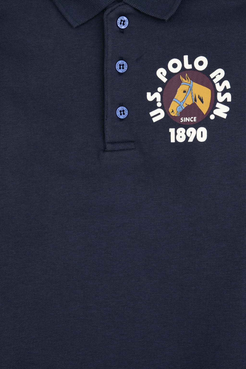 Erkek _ocuk A__k Lacivert Polo Yaka Sweatshirt - U.s. polo assn фото 3
