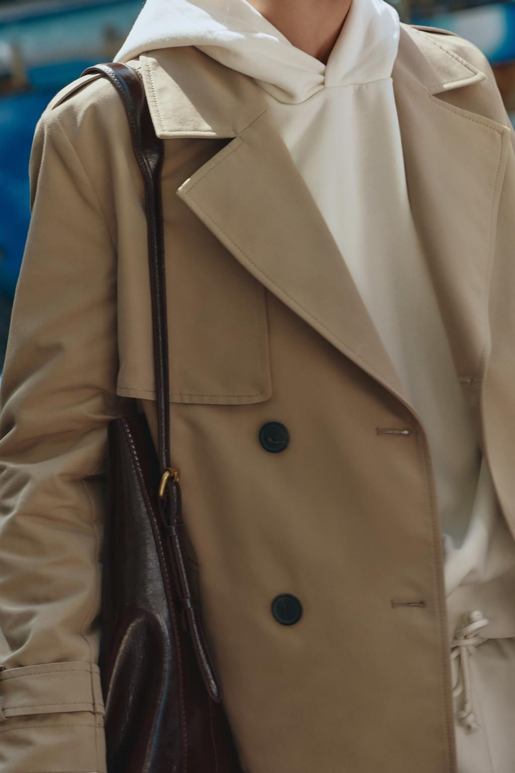 DOUBLE-BREASTED TRENCH COAT WITH BELT - Zara фото 2