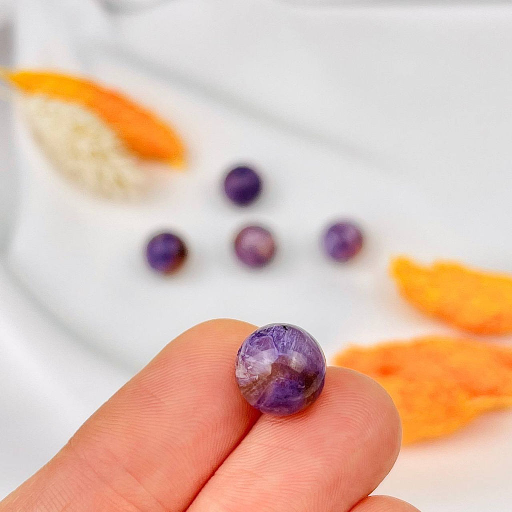 Бусины для украшений из Чароита (5 шт)