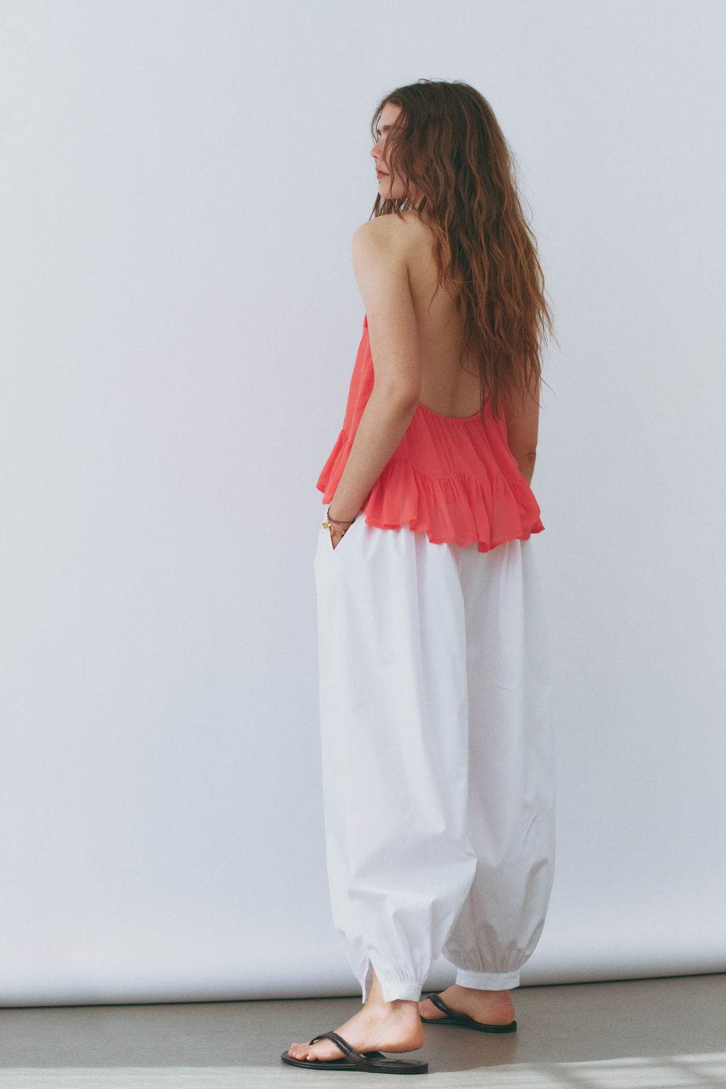 Top halter con volante - H&m фото 4