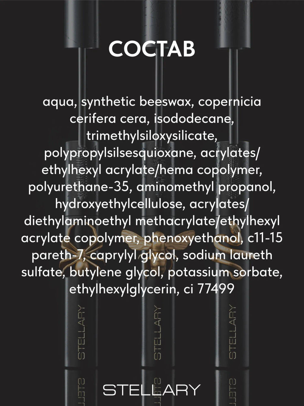 Новинка Stellary Тушь для ресниц с эффектом удлинения и объема / Hypnotic Eyes Mascara Black тон 01