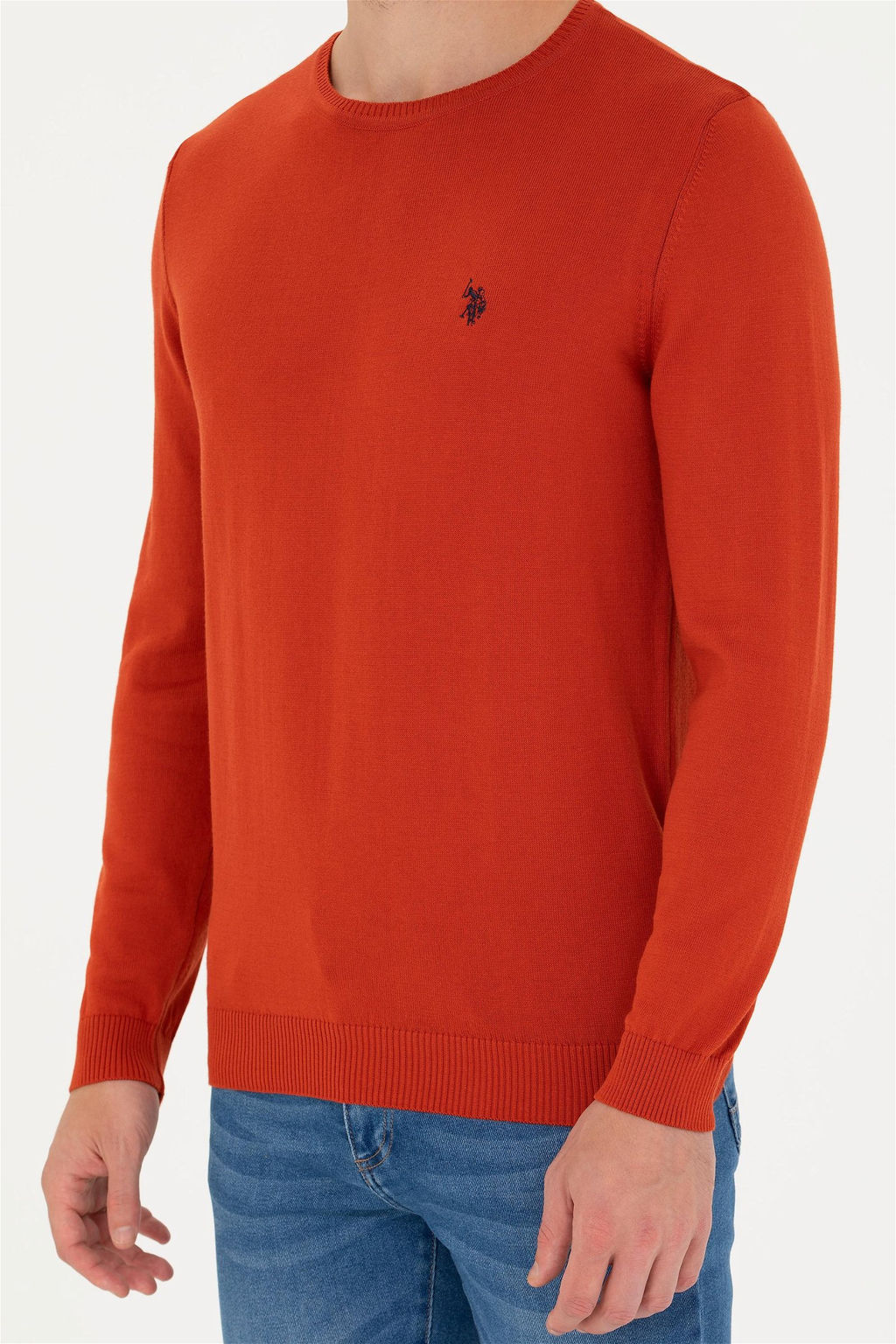 Мужской базовый свитер с плиткой - U.s. polo assn фото 6