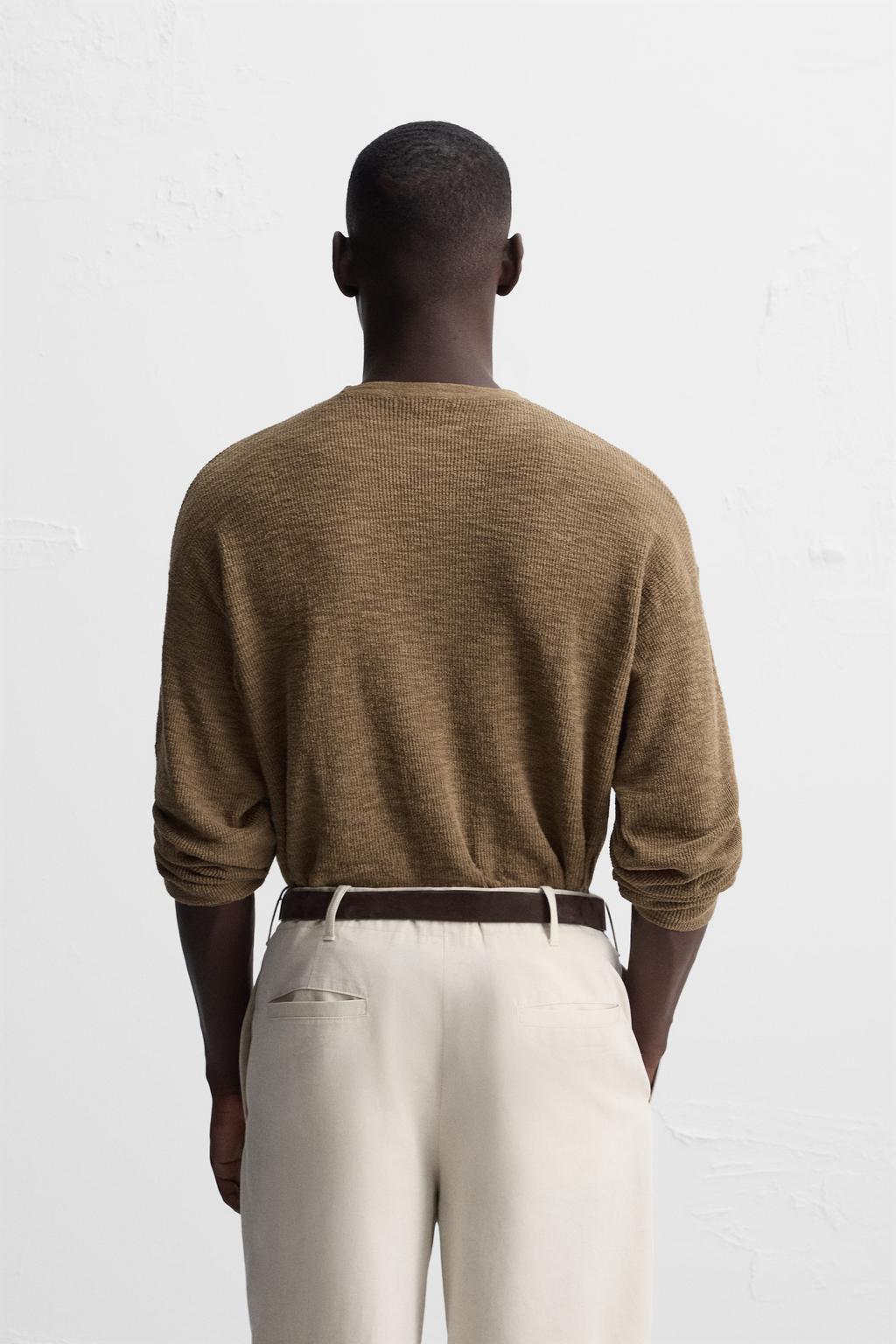 RUSTIC TEXTURED SWEATER - Zara фото 20