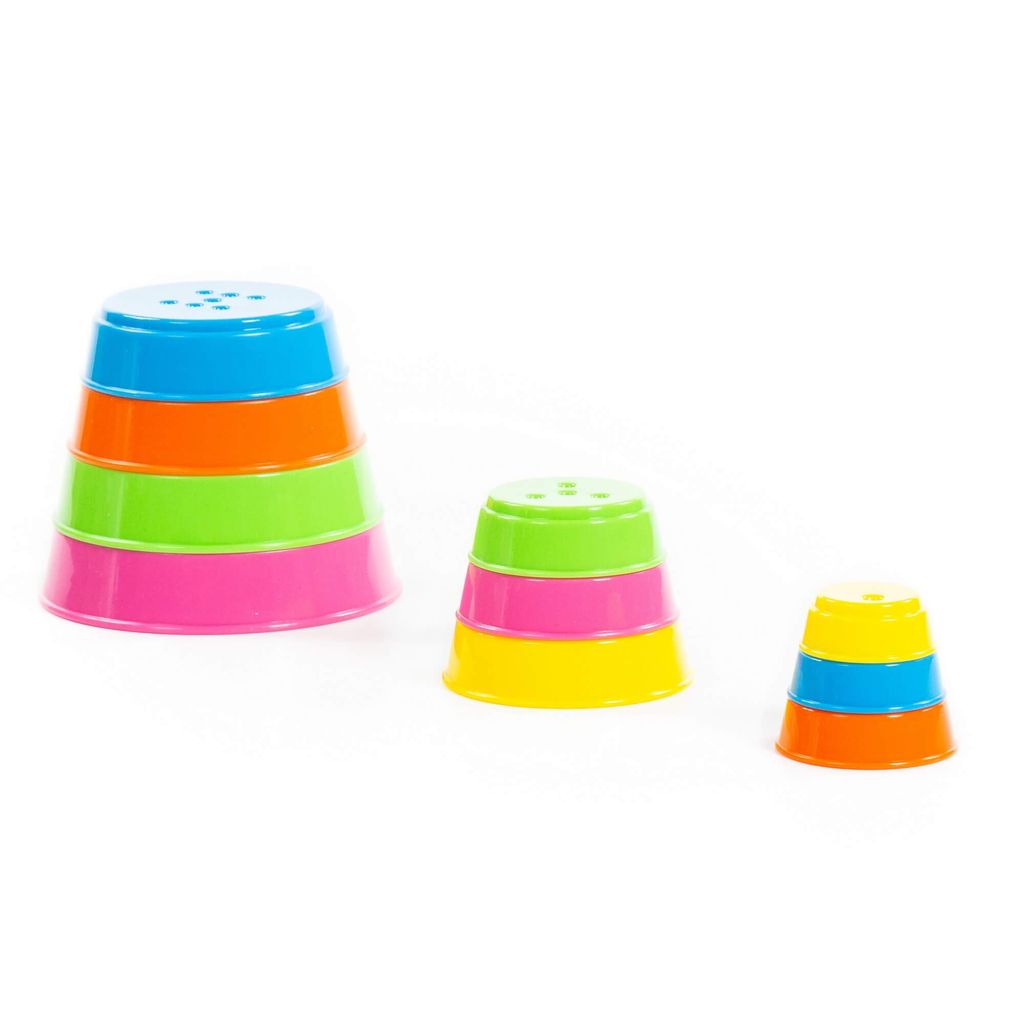 Занимательная пирамидка (10 элементов), h=175 мм - Полесье фото 14