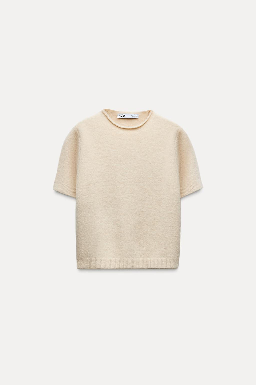 SOFT KNIT SHORT SLEEVE SWEATER - Zara фото 2