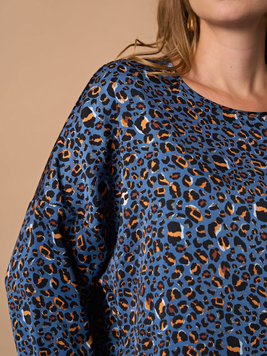 Блузка 0250-2а темно-голубой - Aquarell фото 6