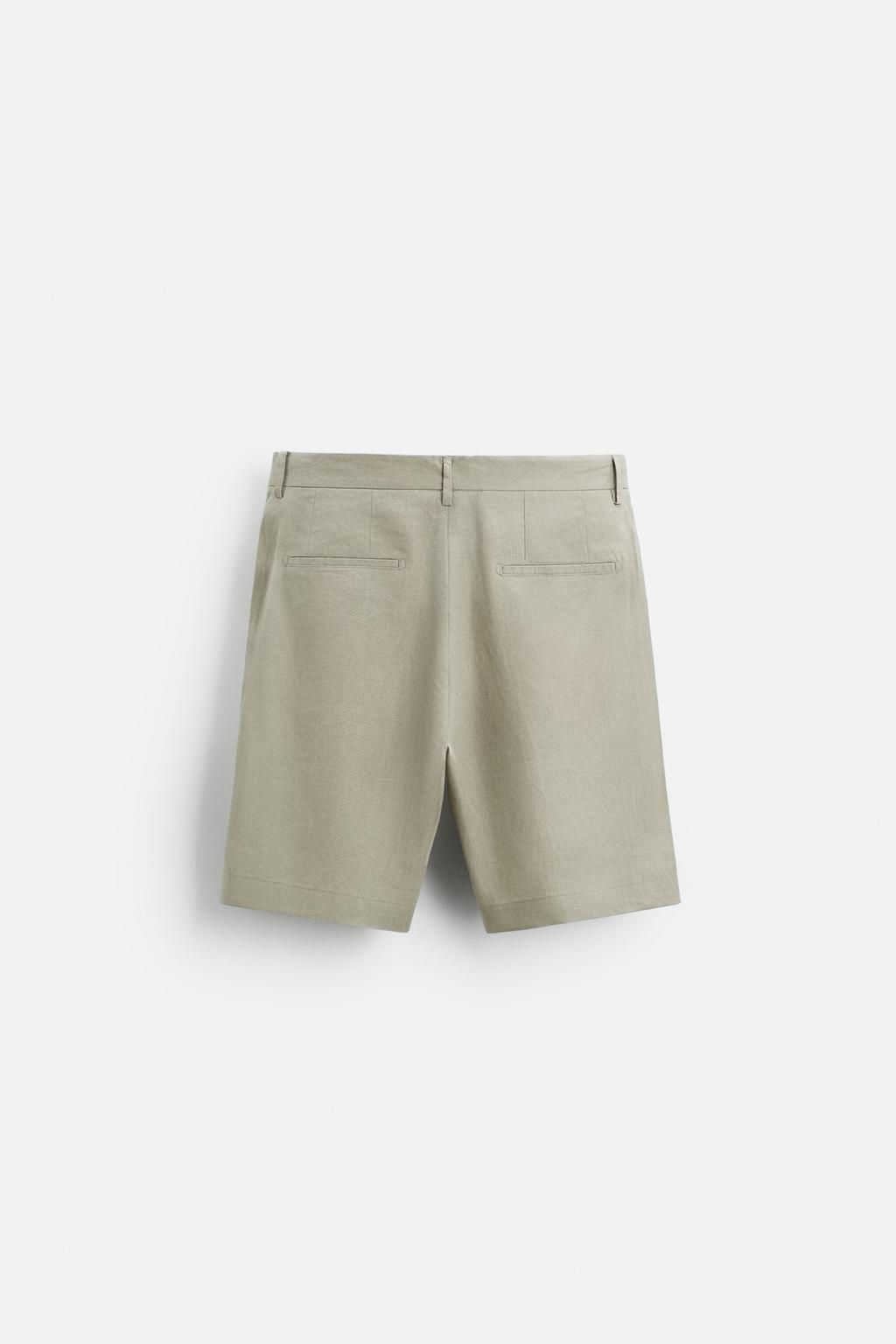 100% LINEN BERMUDA SHORTS - Zara фото 25