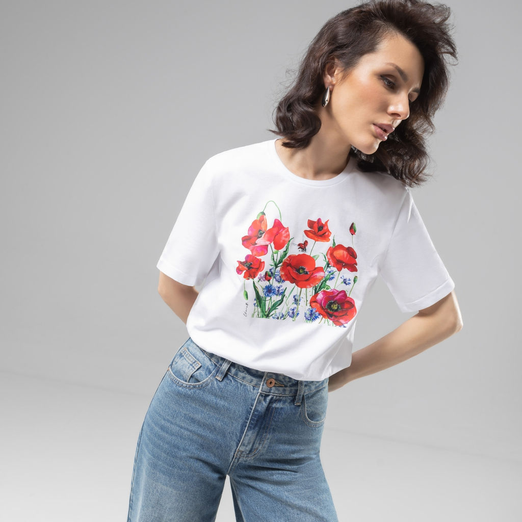 Футболка прямого кроя Великолепна уже утром - Charutti фото 13