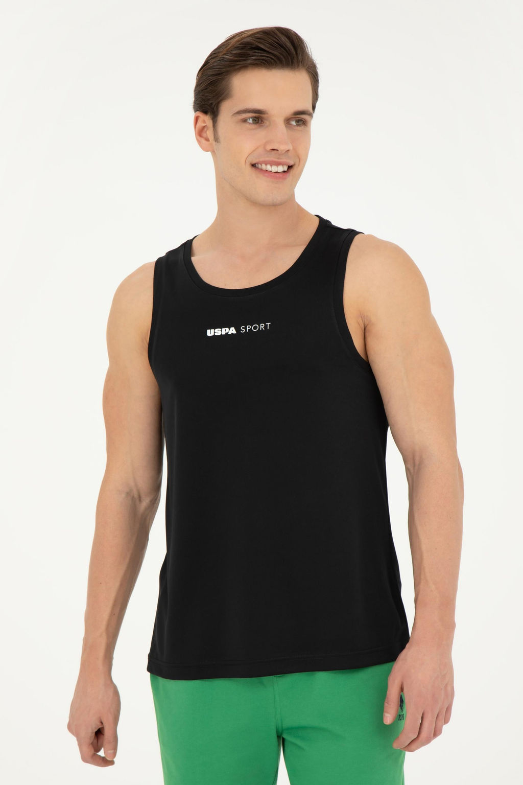 Мужская черная футболка с круглым вырезом - U.s. polo assn фото 10