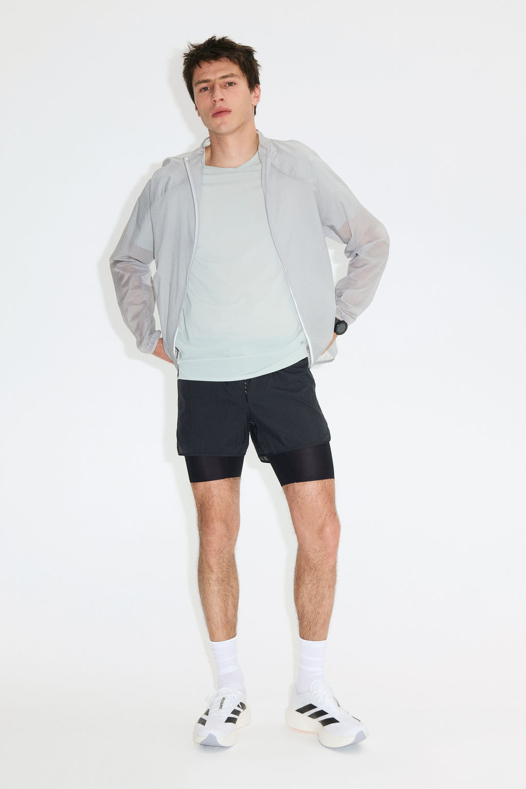 Shorts de running ligeros 2 en 1 con DryMove - H&m фото 2