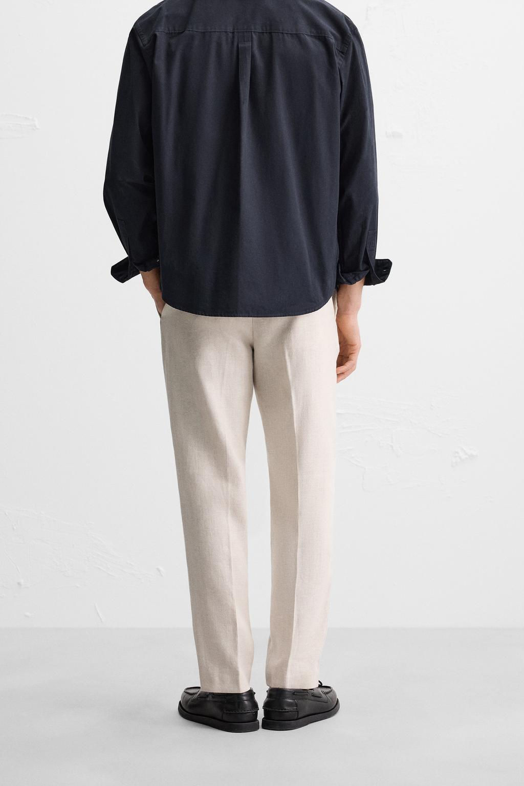 LINEN TROUSERS - Zara фото 5