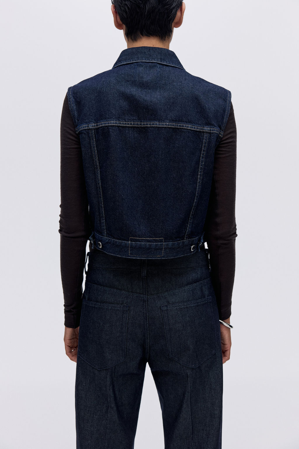 Chaleco denim cropped - H&m фото 5