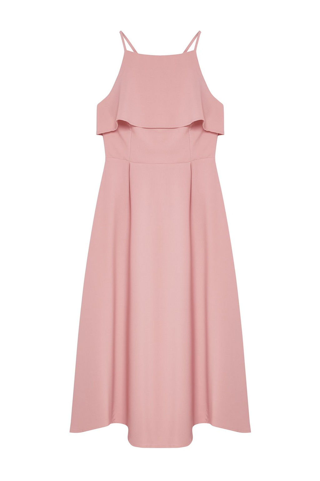 Gul Kurusu A-Kesim Dokuma Elbise TPRSS24EL00177 - Trendyolmilla фото 6