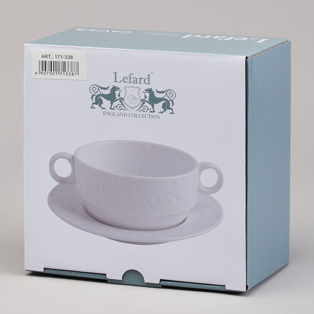 БУЛЬОННИЦА С БЛЮДЦЕМ LEFARD CAVIER 280 МЛ  фото 2