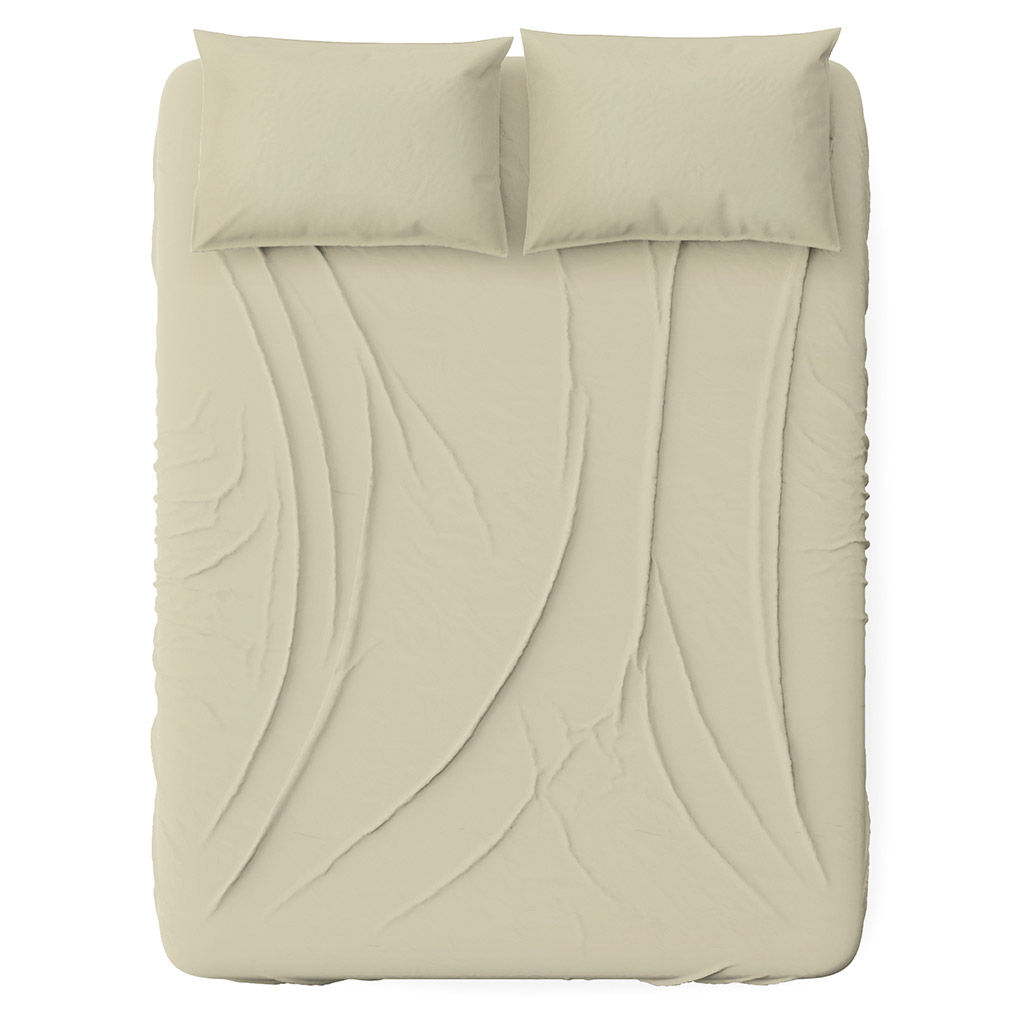 Простыня на резинке Евро Макси "Шалфей" 180х200см, свесы 27см, сатин 135г/м2, хлопок 100%, упаковка "классическая" ПВХ 28х41см, "Домашняя мода" (Россия)