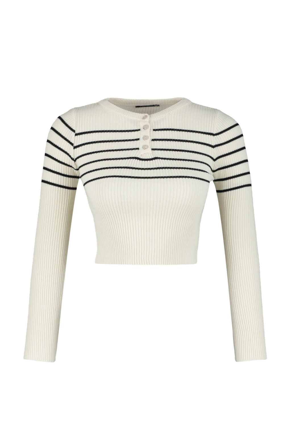 Tas Crop Cizgili Triko Kazak TWOAW24KZ01201 - Trendyolmilla фото 7