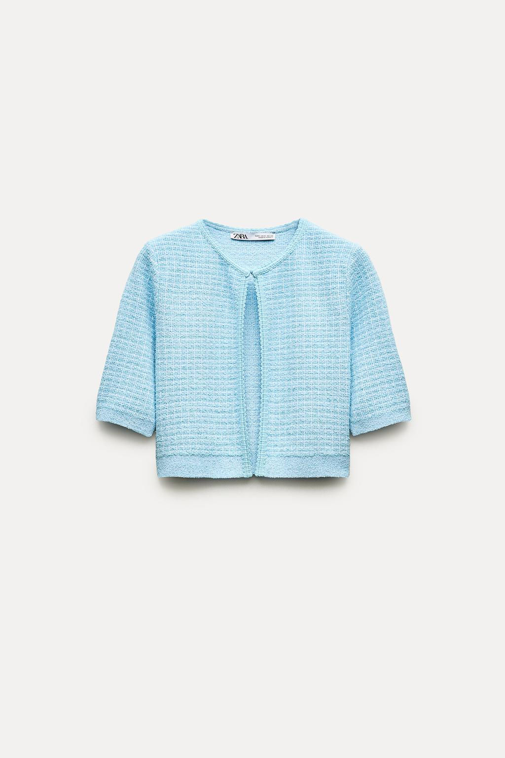 CROPPED KNIT CARDIGAN - Zara фото 10