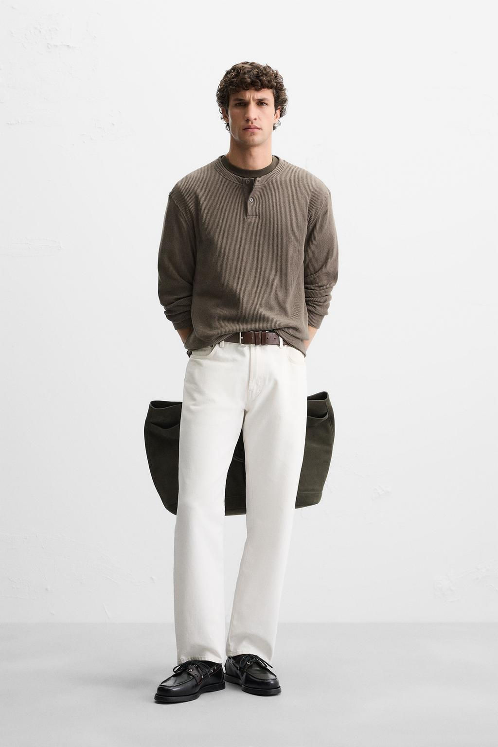 RIBBED TEXTURED T-SHIRT - Zara фото 10