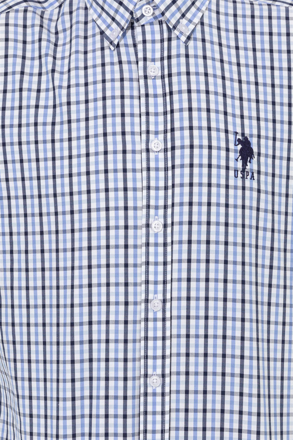 U. S. Polo Assn Мужская темно-синяя рубашка с длинным рукавом - U.s. polo assn фото 12