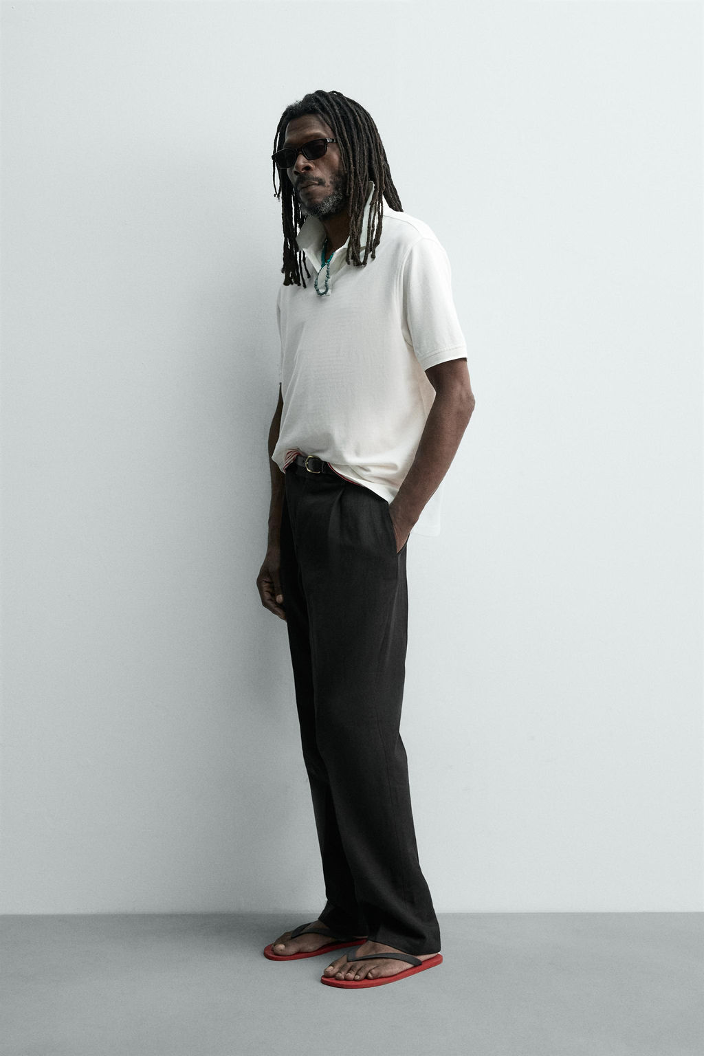 POLO PIQU? LAVADO AARON LEVINE X ZARA / Crudo  фото 4