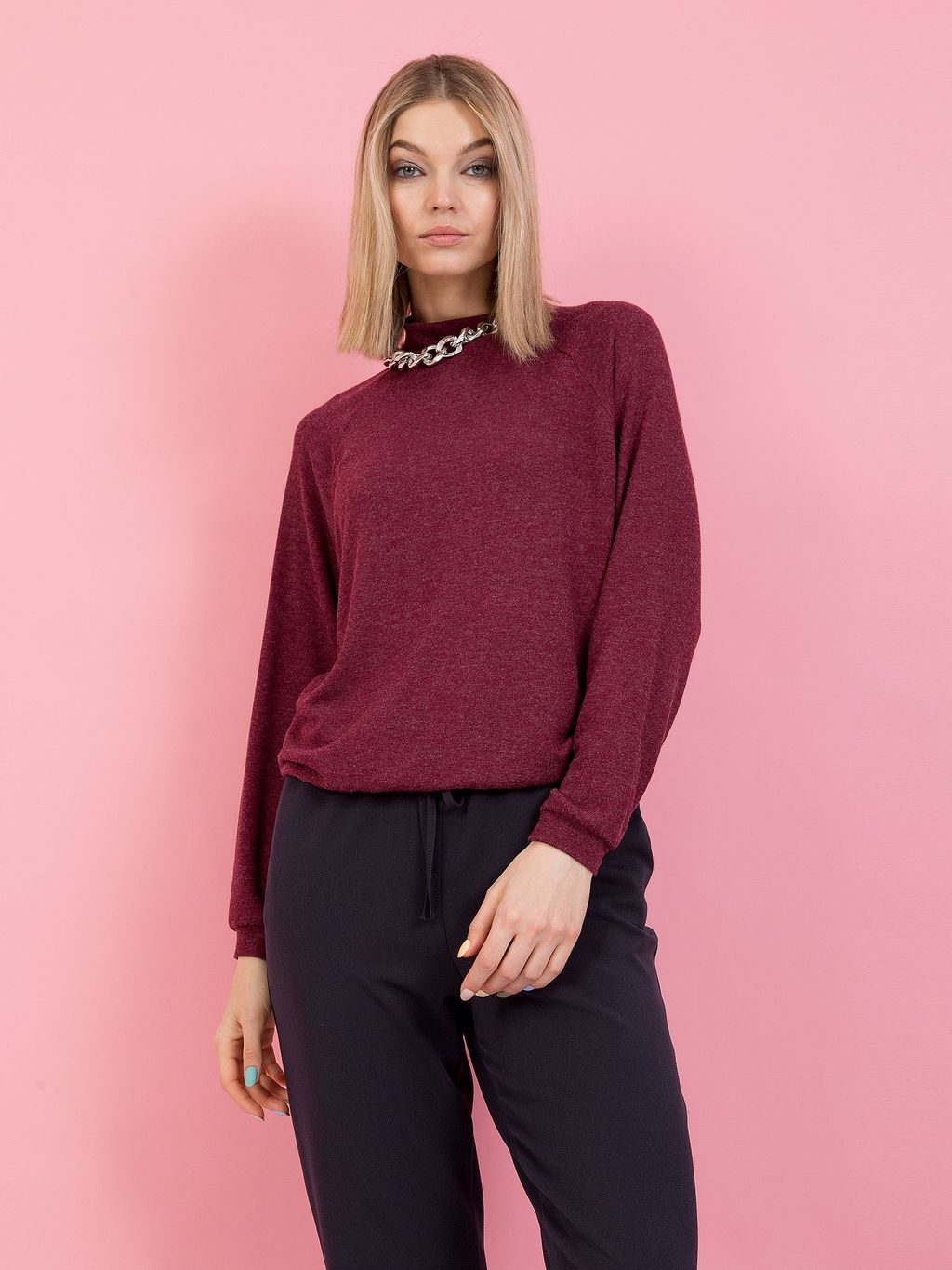 Джемпер PRIZ с рукавом покроя реглан - Stilla фото 5