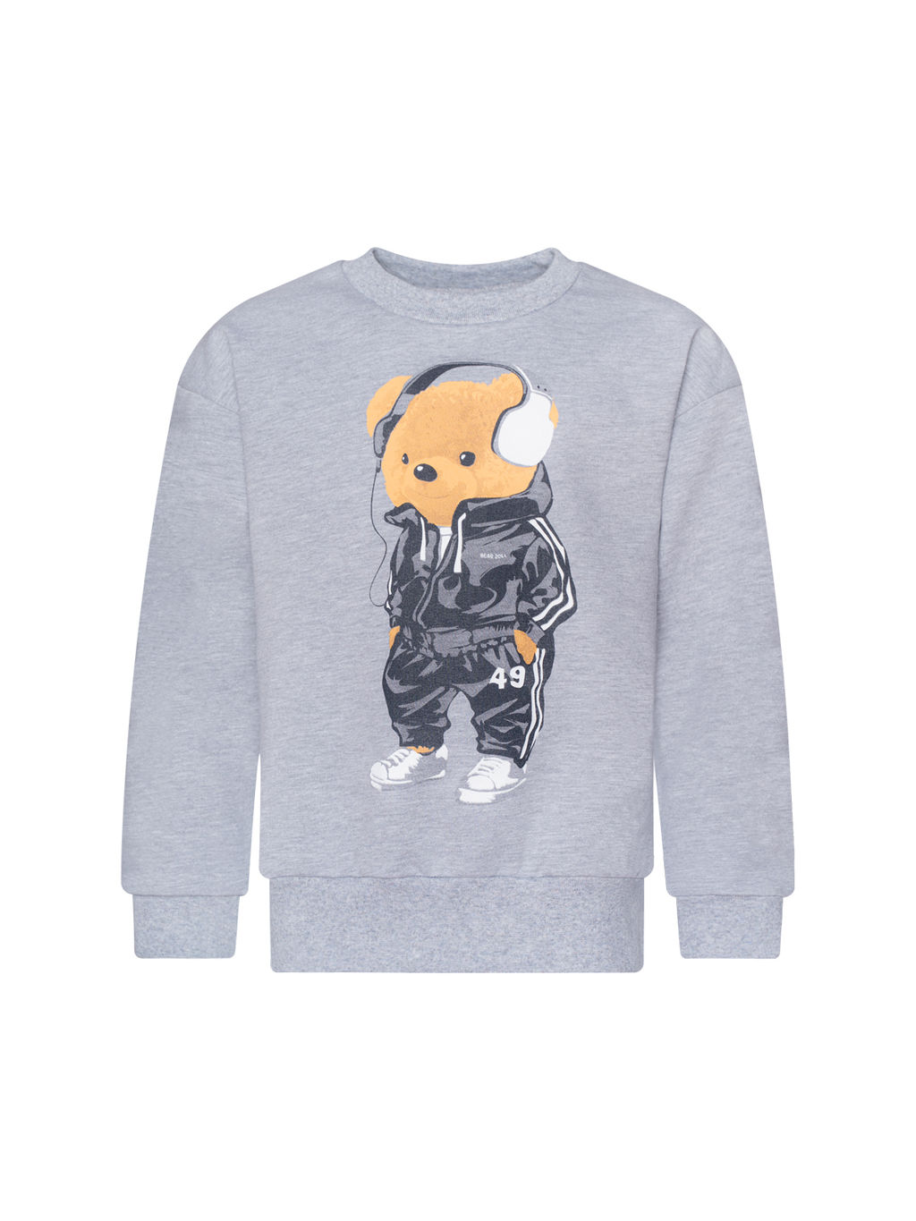 Костюм детский меланж тедди в наушниках 7045г (116, 60)