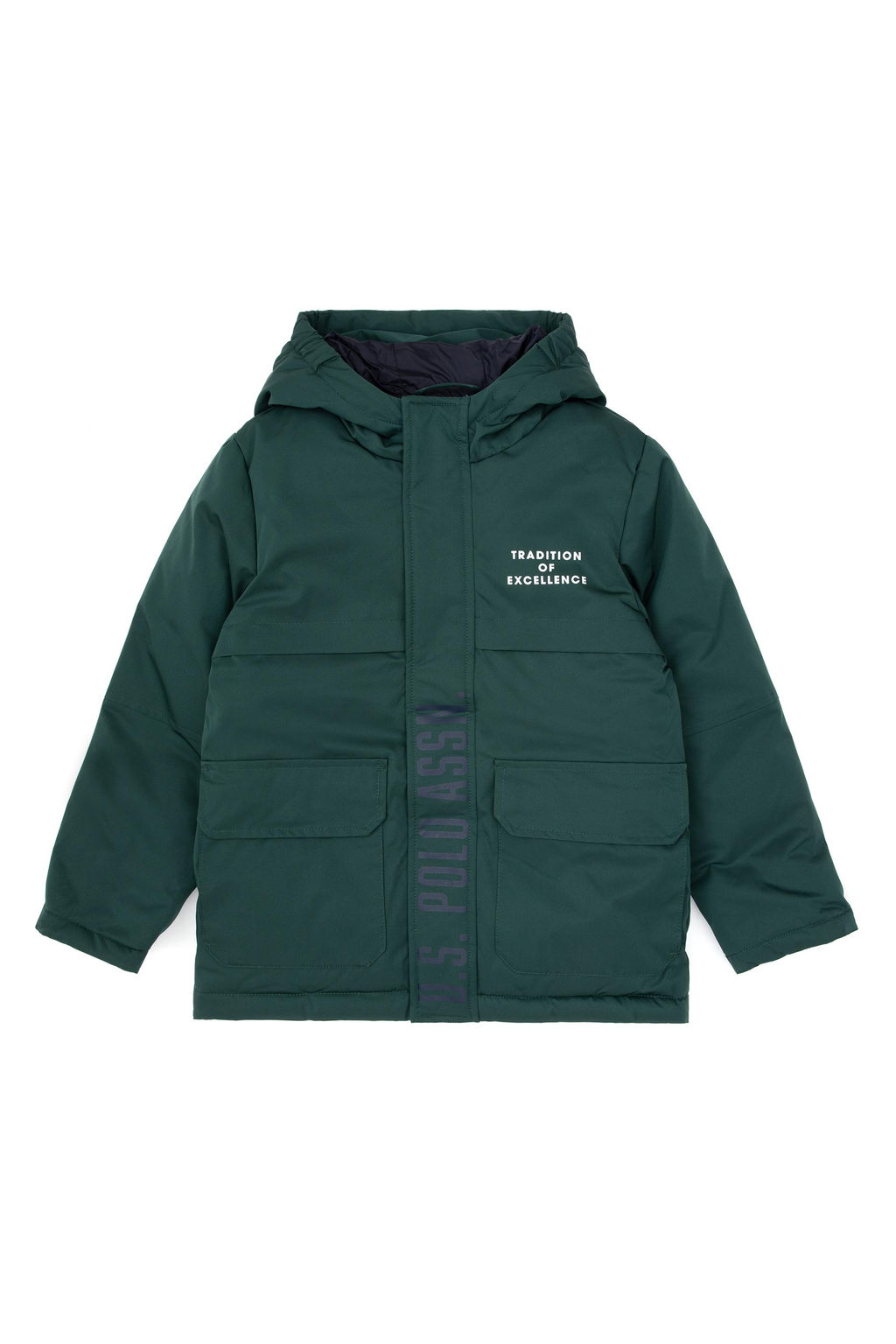 Erkek _ocuk Koyu Ye_il Kaban