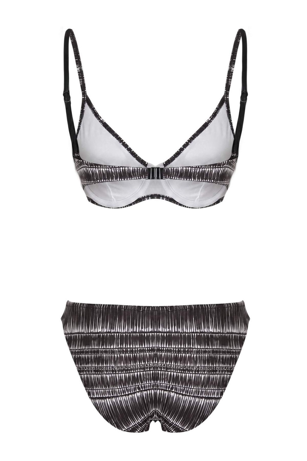 Kahverengi Bask?l? Balconette Brief Yuksek Bel Kaps?z Bikini Tak?m? TBESS26BT00210 - Trendyolmilla фото 3