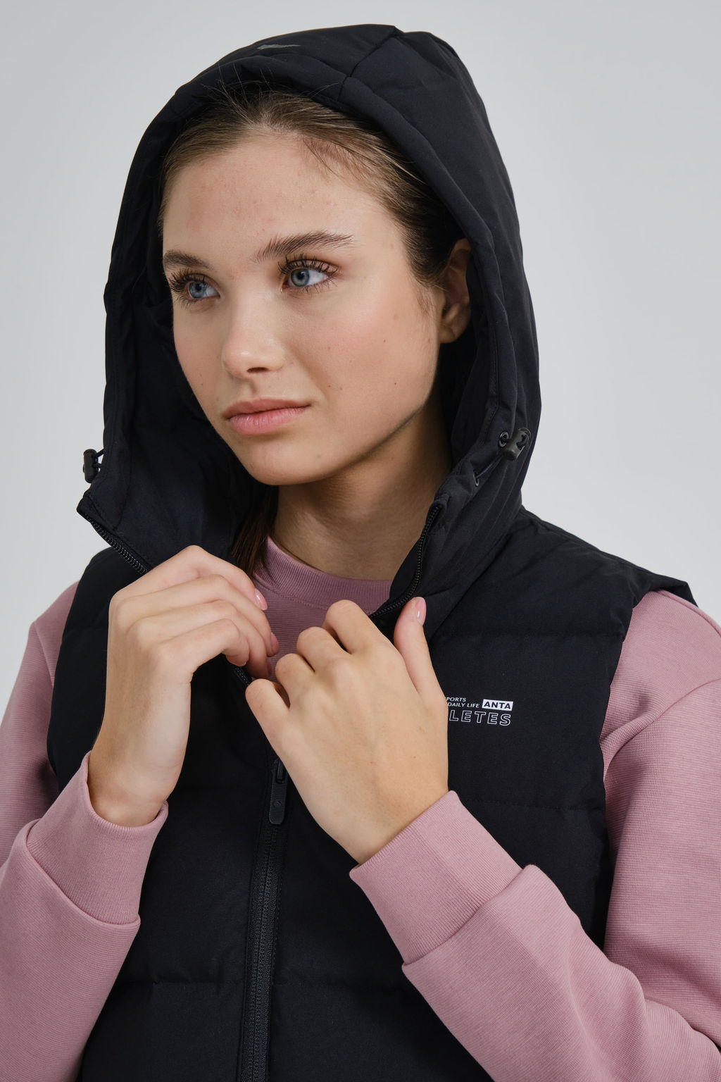 Пуховый жилет Чёрный - Anta фото 3