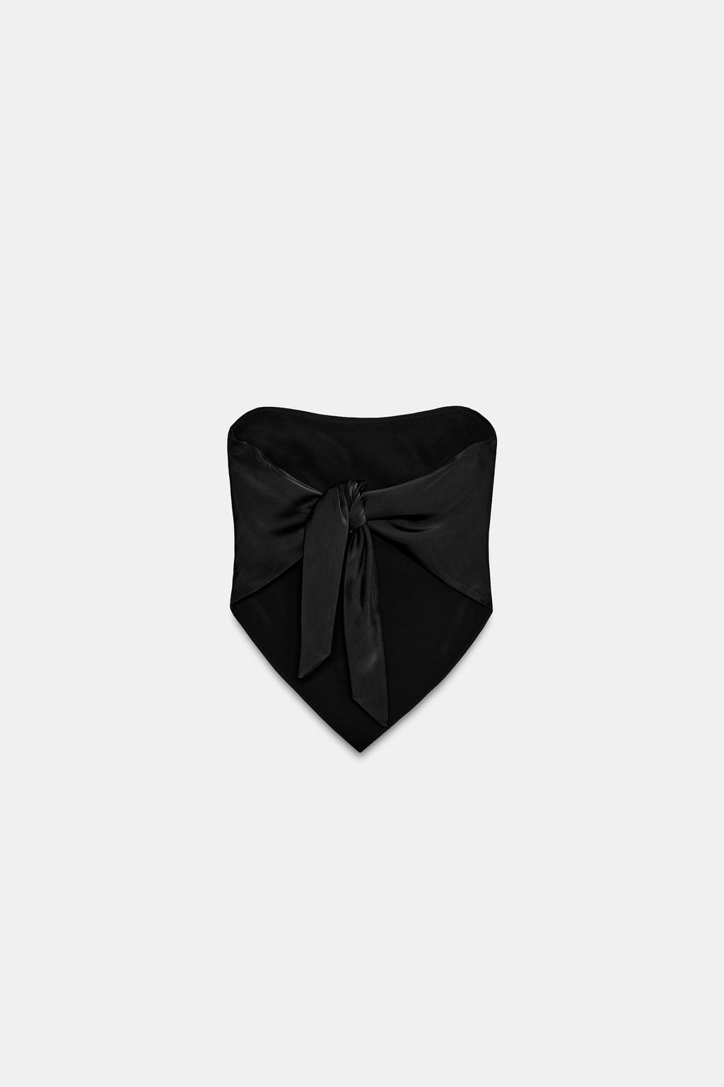 TOP SATINADO PALABRA DE HONOR LAZADA / Negro - Zara фото 6