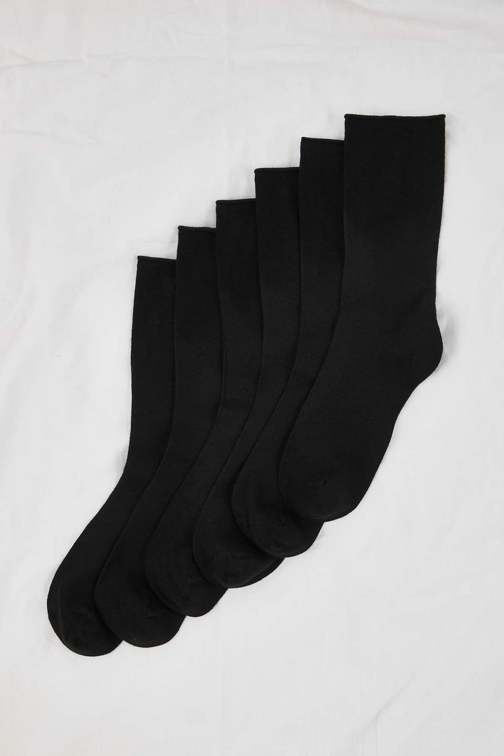 Siyah Premium Bambu Diyabetik Seker Lastiksiz Dikissiz Uzun Soket Corap TMNAW26CO00000