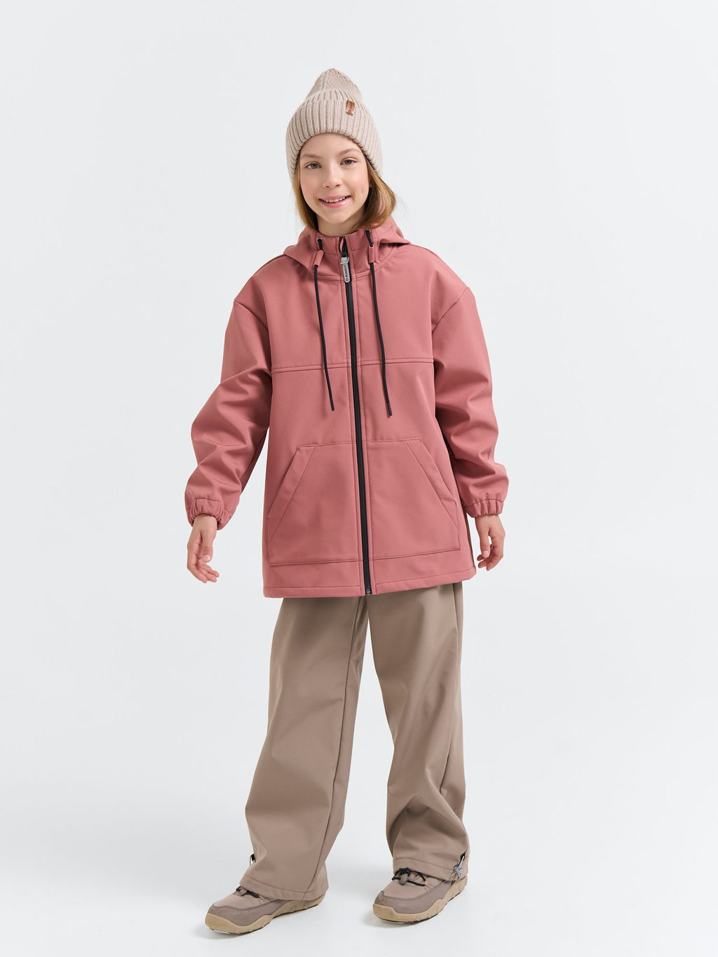 Куртка Softshell демисезонная Пепельная роза 7+ - Bungly фото 8