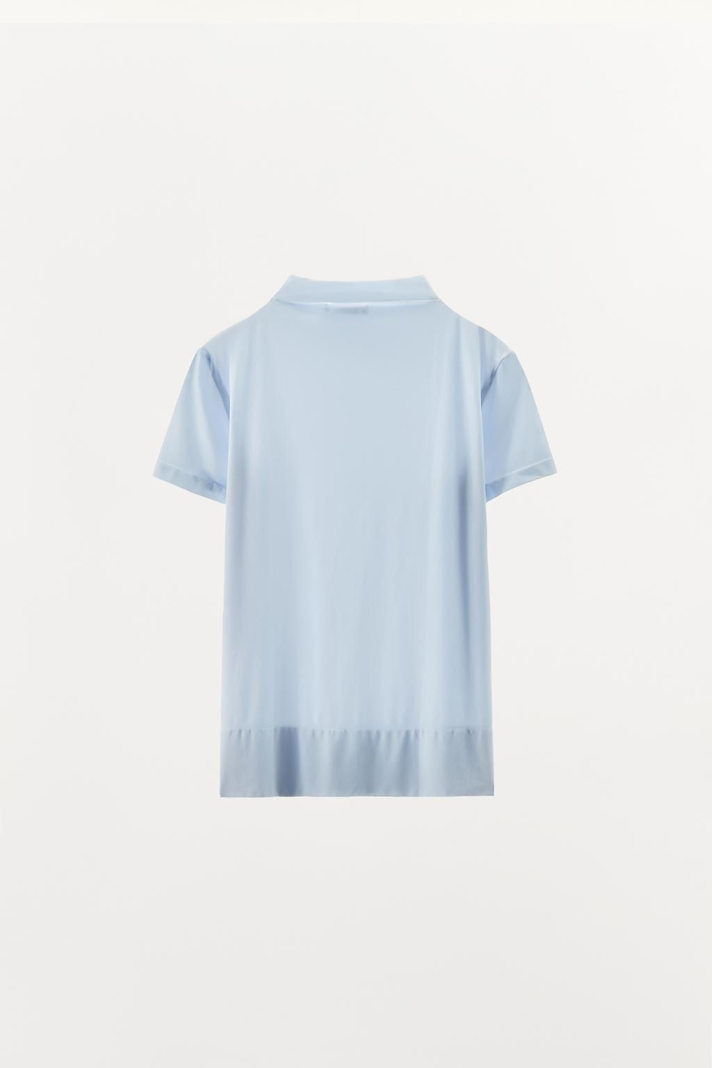 HIGH NECK TOP WITH POLYAMIDE - Zara фото 7