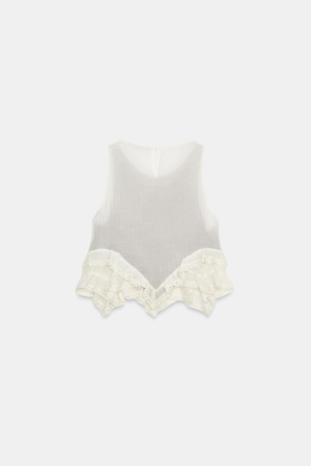 TOP COMBINADO CROCHET / Marr?n - Zara фото 8