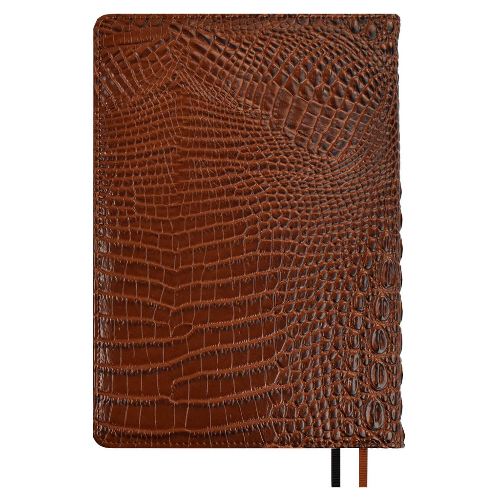 Ежедневник недатированный ESCALADA, А5+, 160 л., арт. 67178/ 10 АЛЛИГАТОР КОРИЧНЕВЫЙ