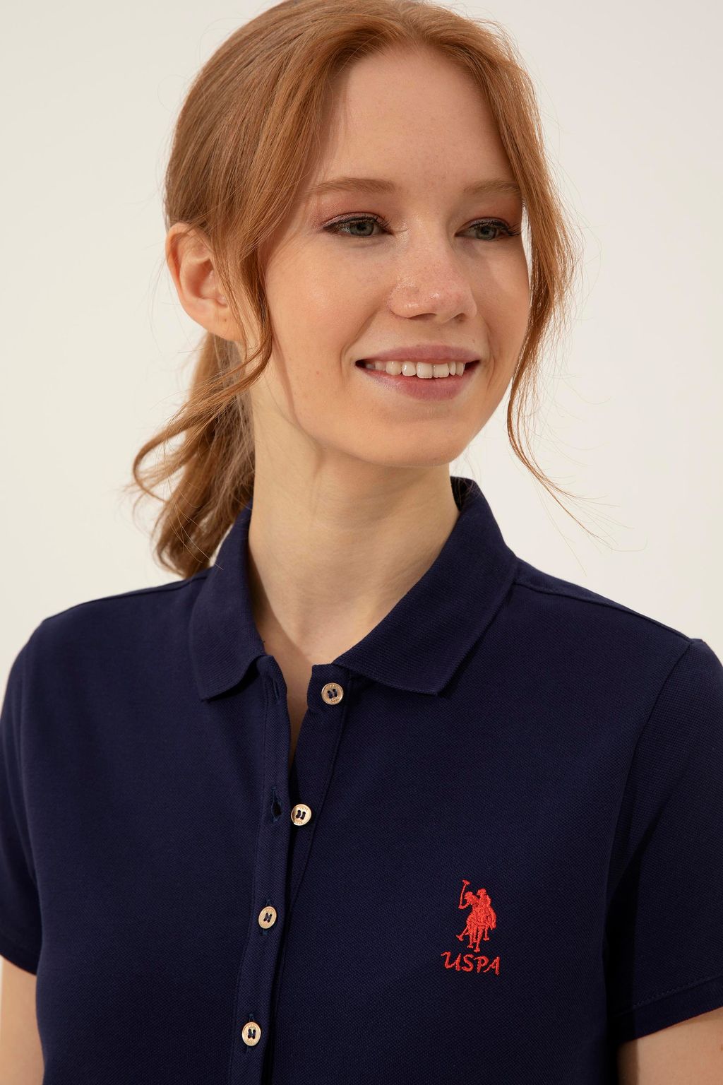 Женское темно-синее вязаное платье - U.s. polo assn фото 2