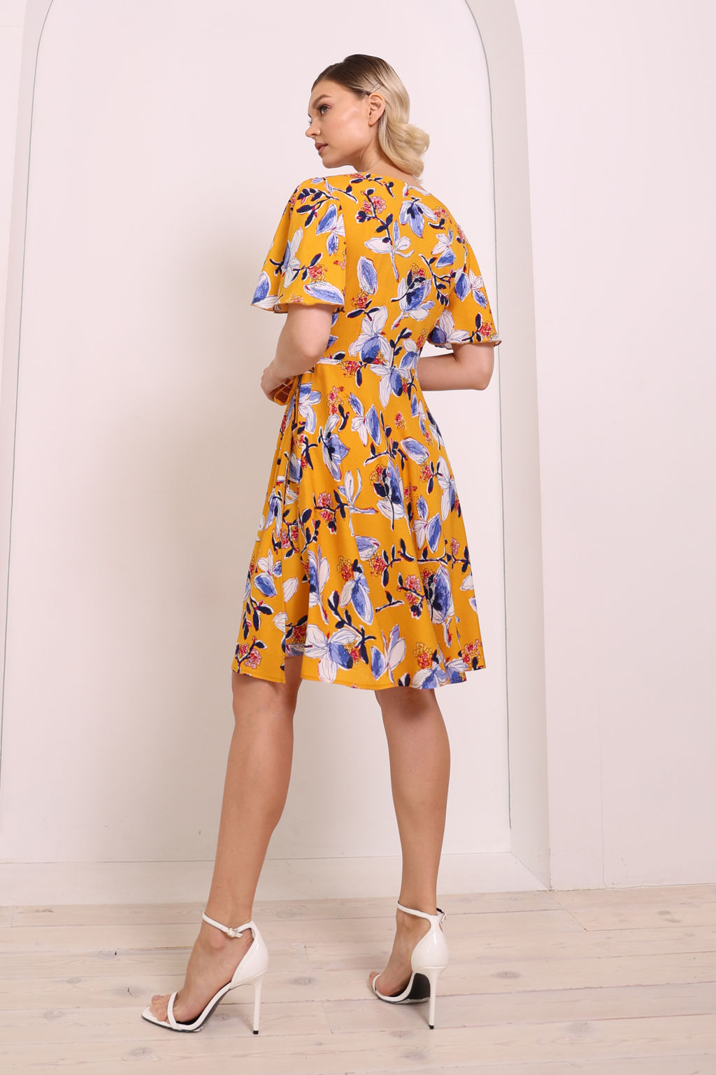 Платье на запах с юбкой- солнце - Looklikecat фото 4