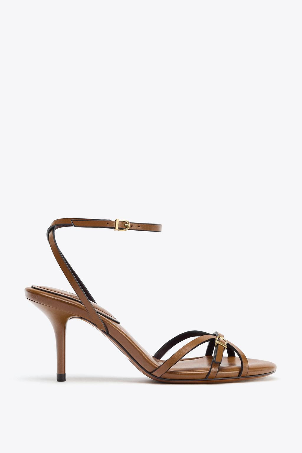 STRAPPY HEELED SANDALS - Zara фото 2