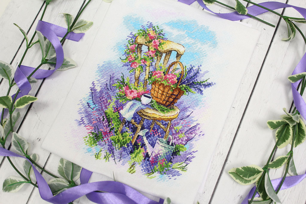 Набор для вышивания М.П.Студия А-061 Лавандовый завтрак 20 х 16 см