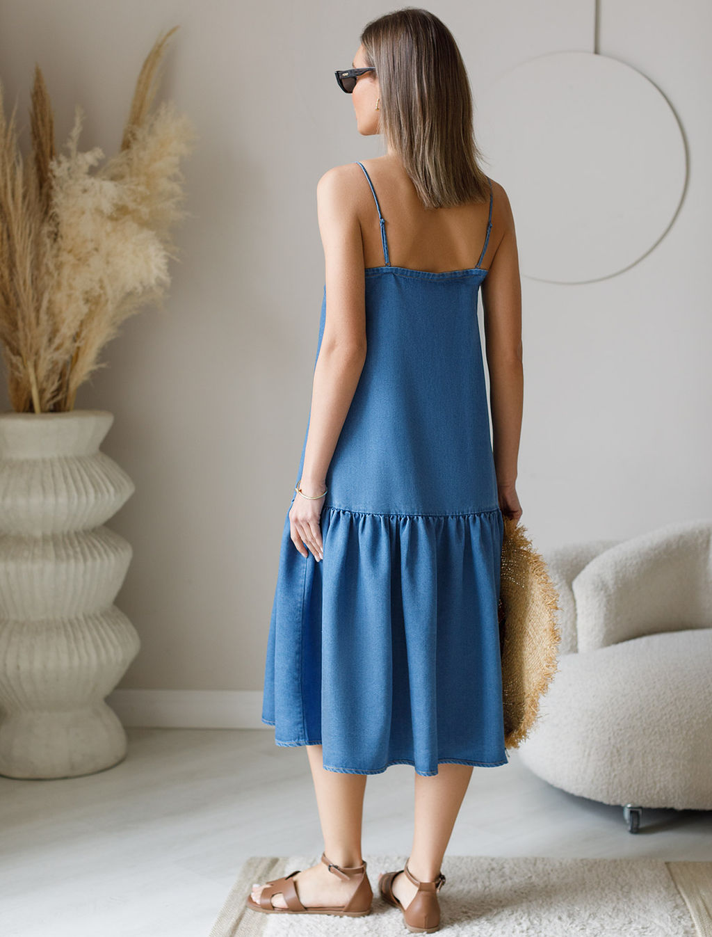 Сарафан из лиоцелла под деним - Vilatte фото 4