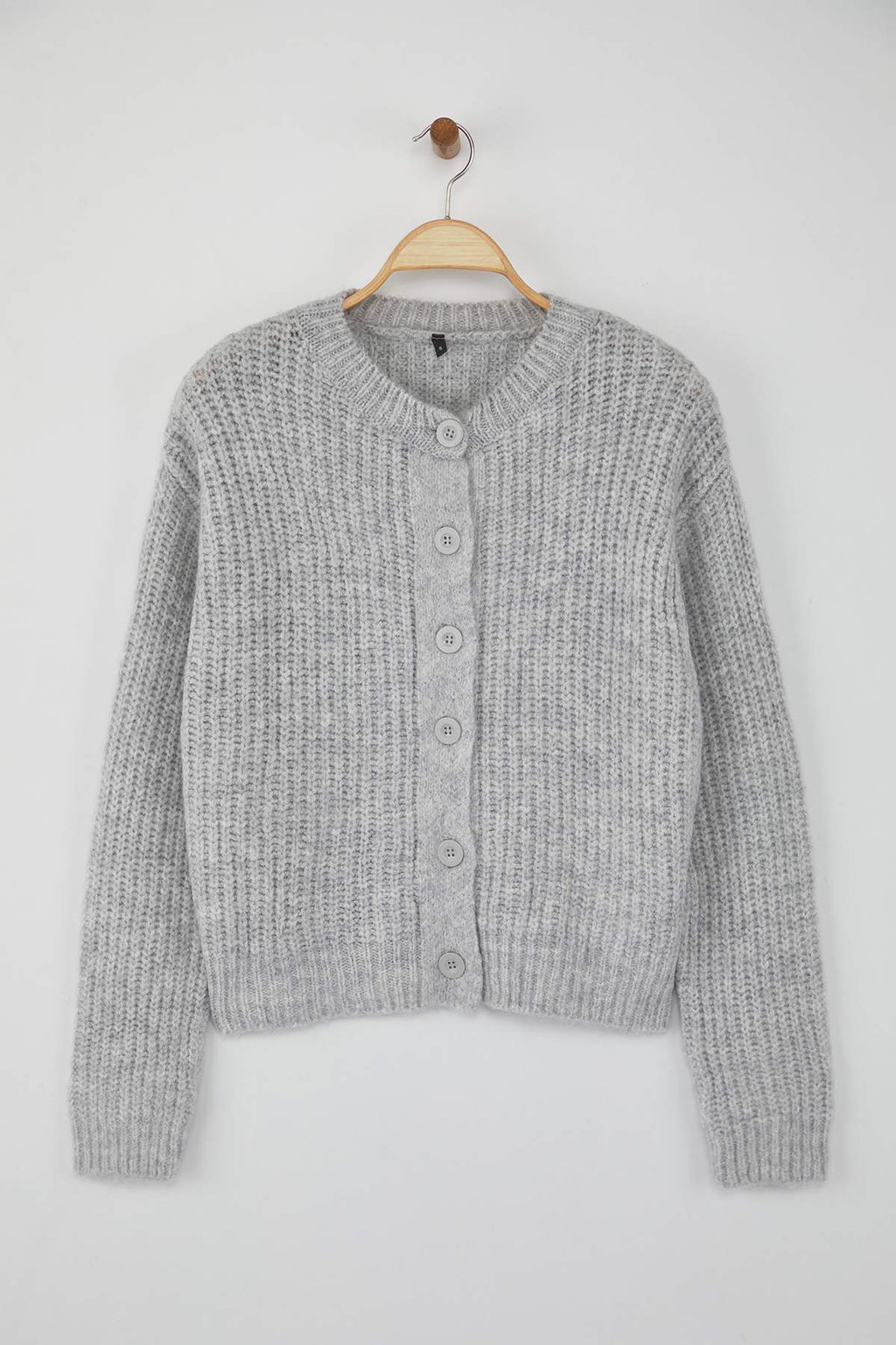 Wardrobe Essentials Gri Yumusak Dokulu Basic Triko H?rka | TWOAW26HI00204