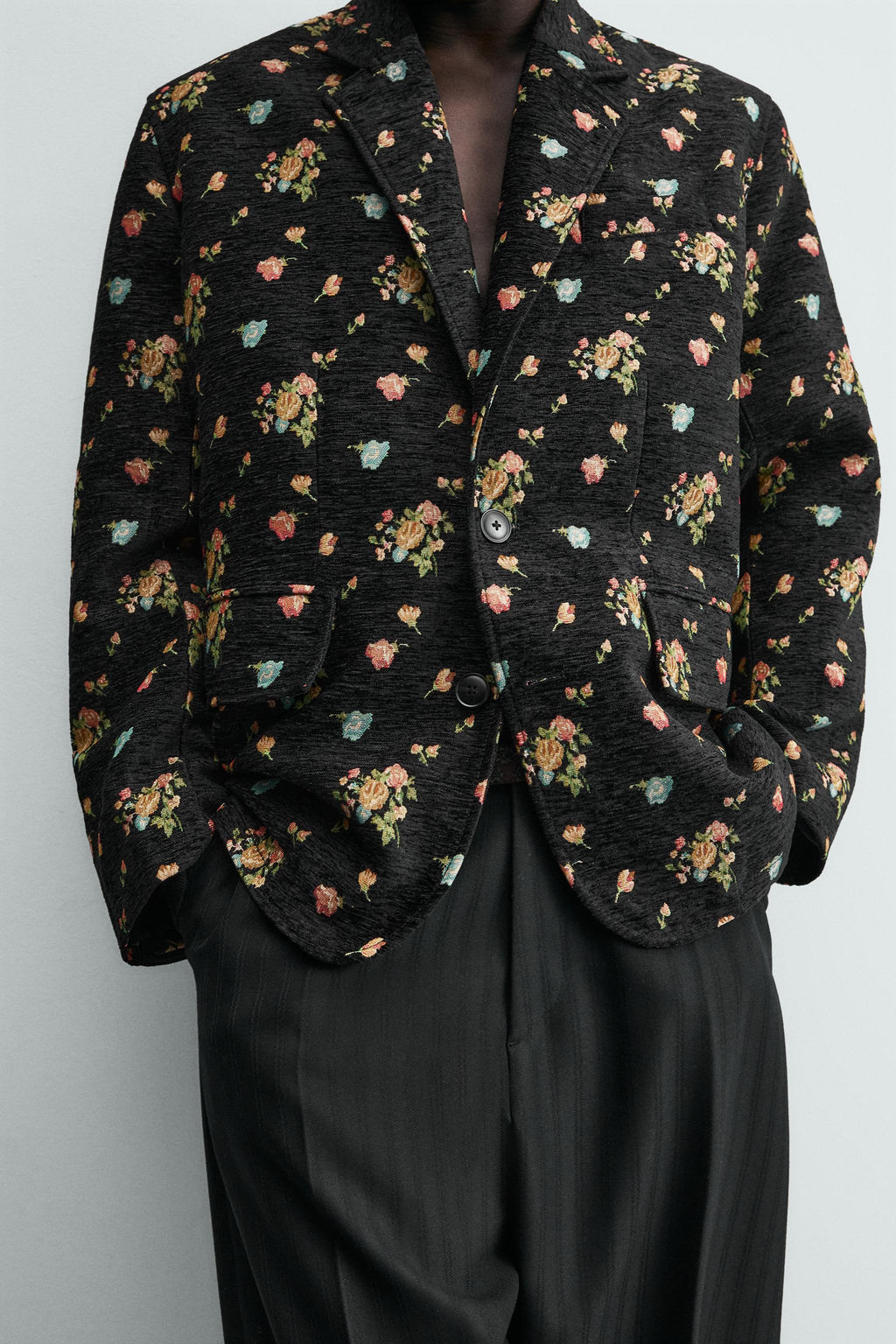 LIMITED EDITION FLORAL JACQUARD BLAZER - Zara фото 6