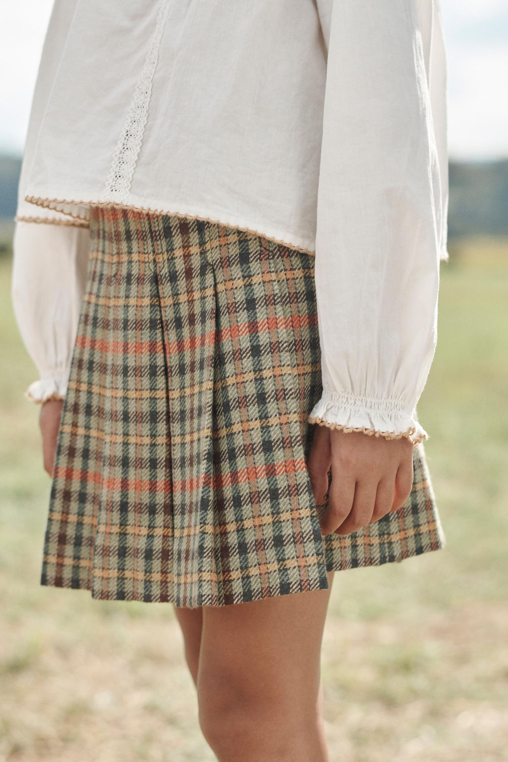 LIMITED EDITION HOUNDSTOOTH SKIRT WITH WOOL - Zara фото 4