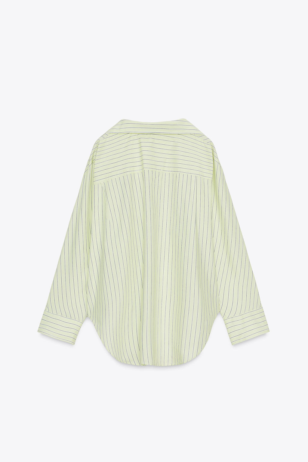 OVERSIZE STRIPED POPLIN SHIRT - Zara фото 19
