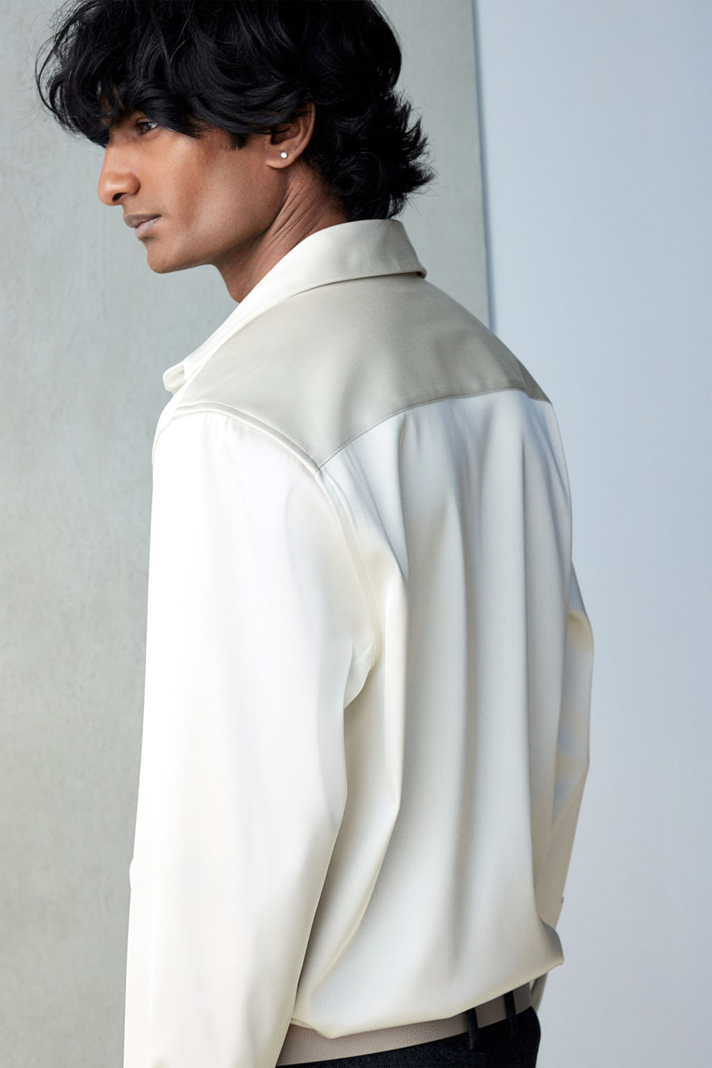 Sobrecamisa de saten Regular Fit - H&m фото 2