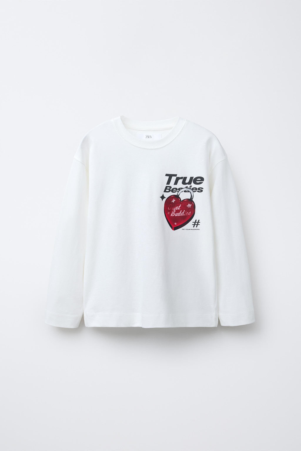 RIBBED HEART T-SHIRT - Zara фото 5