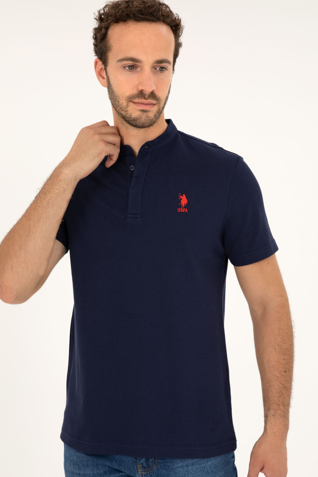 U. S. Polo Assn / Мужская темно-синяя футболка - U.s. polo assn фото 10