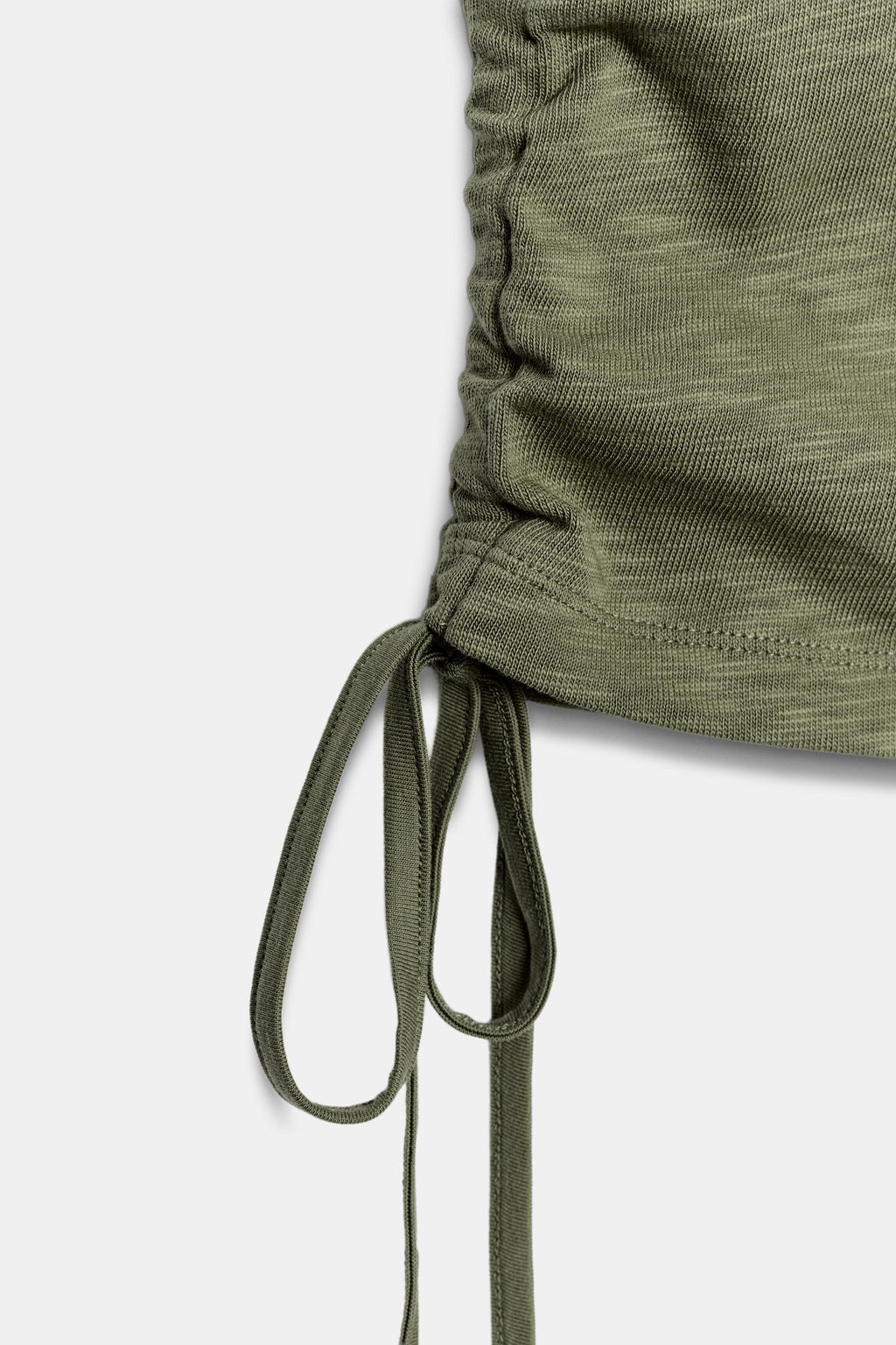 CAMISETA R?STICA FRUNCES / Khaki